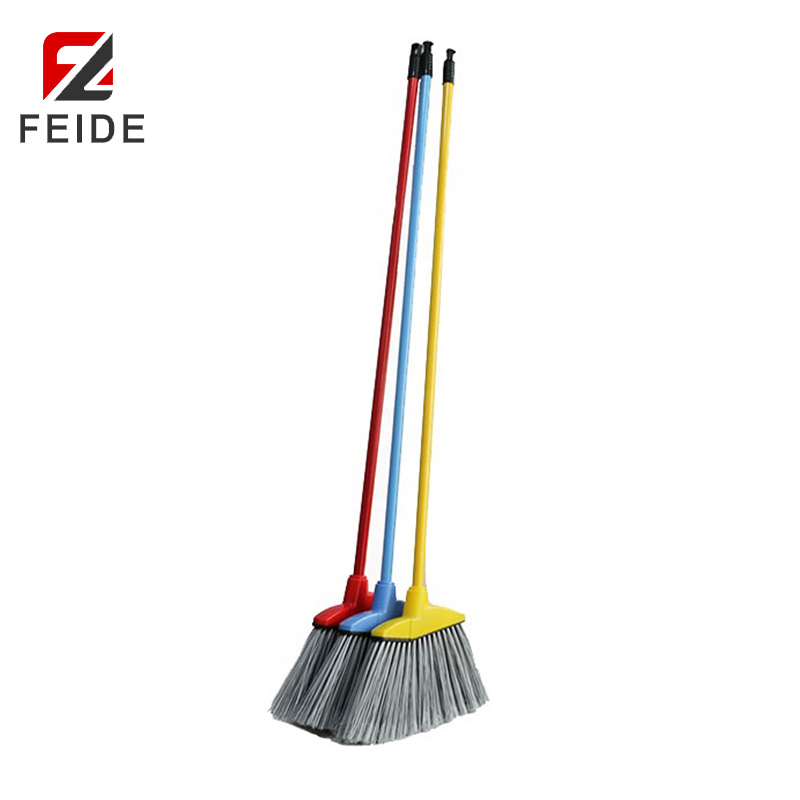 B-05鐵柄美式斜角掃帚掃把E型