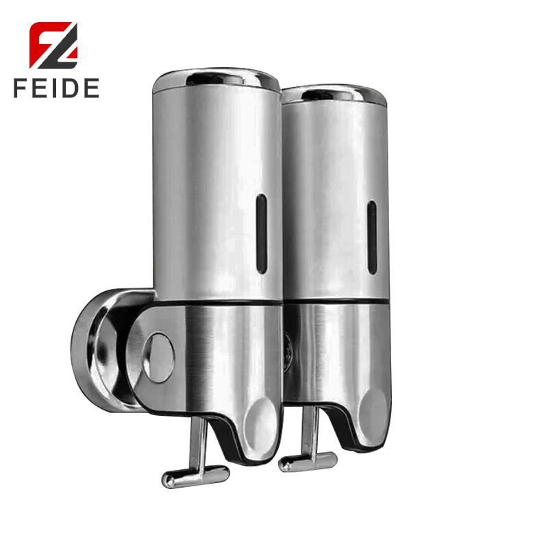 WMSD-05電鍍款浴室壁掛雙頭500ML皂液器